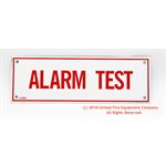 Sign,Aluminum,Alarm Test,6x2