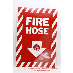 Sign,Vinyl,Fire Hose,8x12