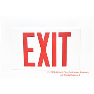 Sign, Exit LED w / Battery
